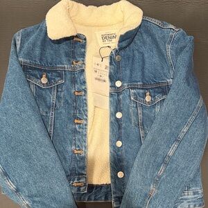 ZARA Denim Fleece Jacket